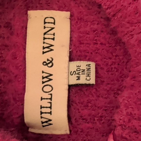 Willow & Wind Cozy Magenta Sweater - Picture 3 of 5